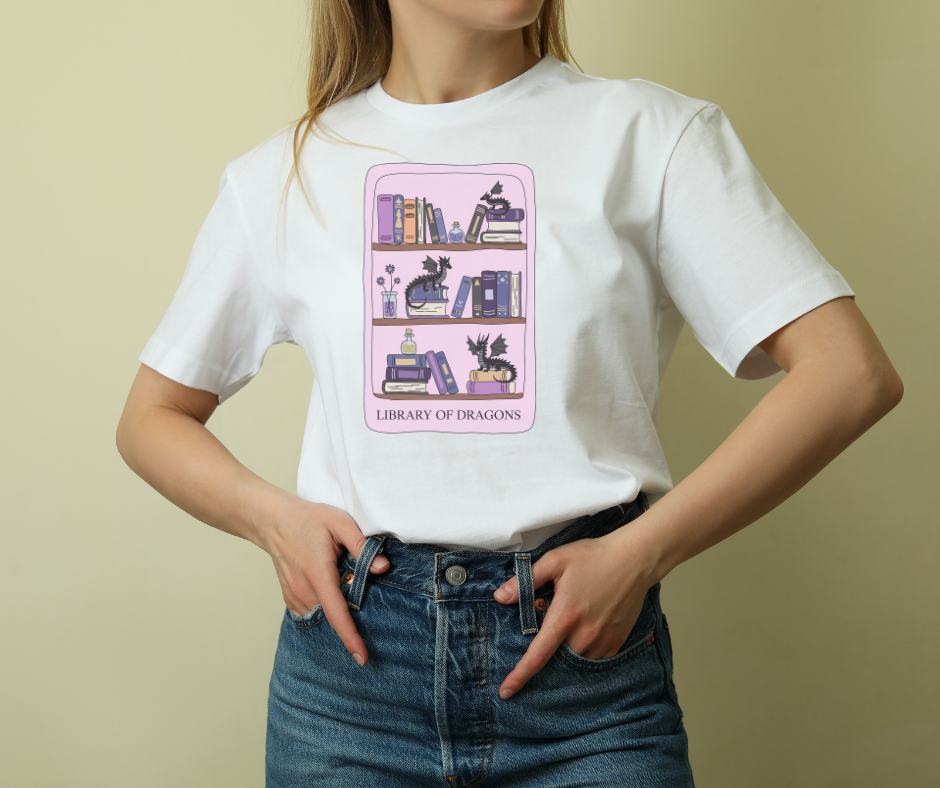 Library Of Dragons T-Shirt