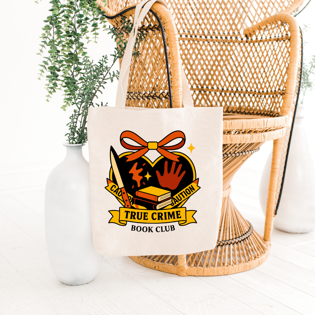 True Crime Book Club Tote Bag
