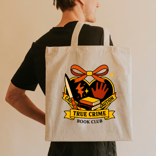 True Crime Book Club Tote Bag