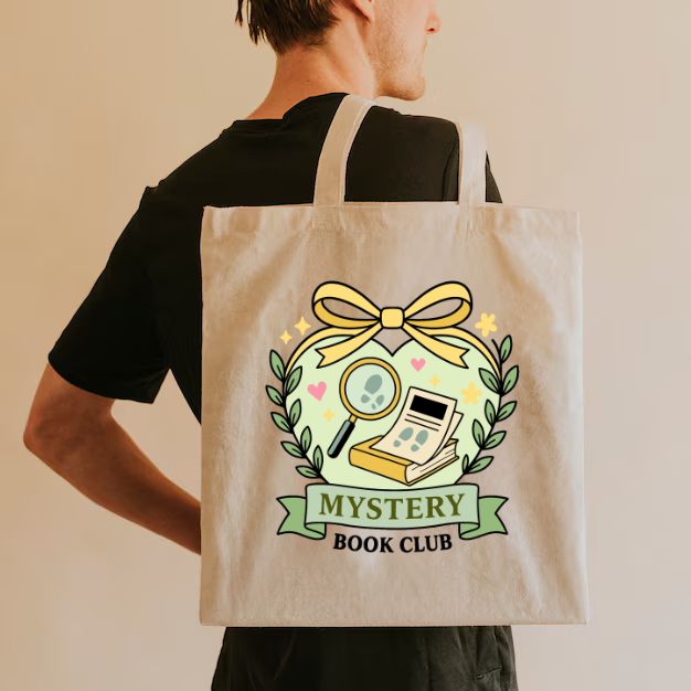 Mystery Book Club Tote Bag